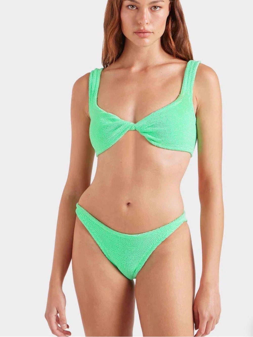 Hunza G Juno Bikini Set in Lime